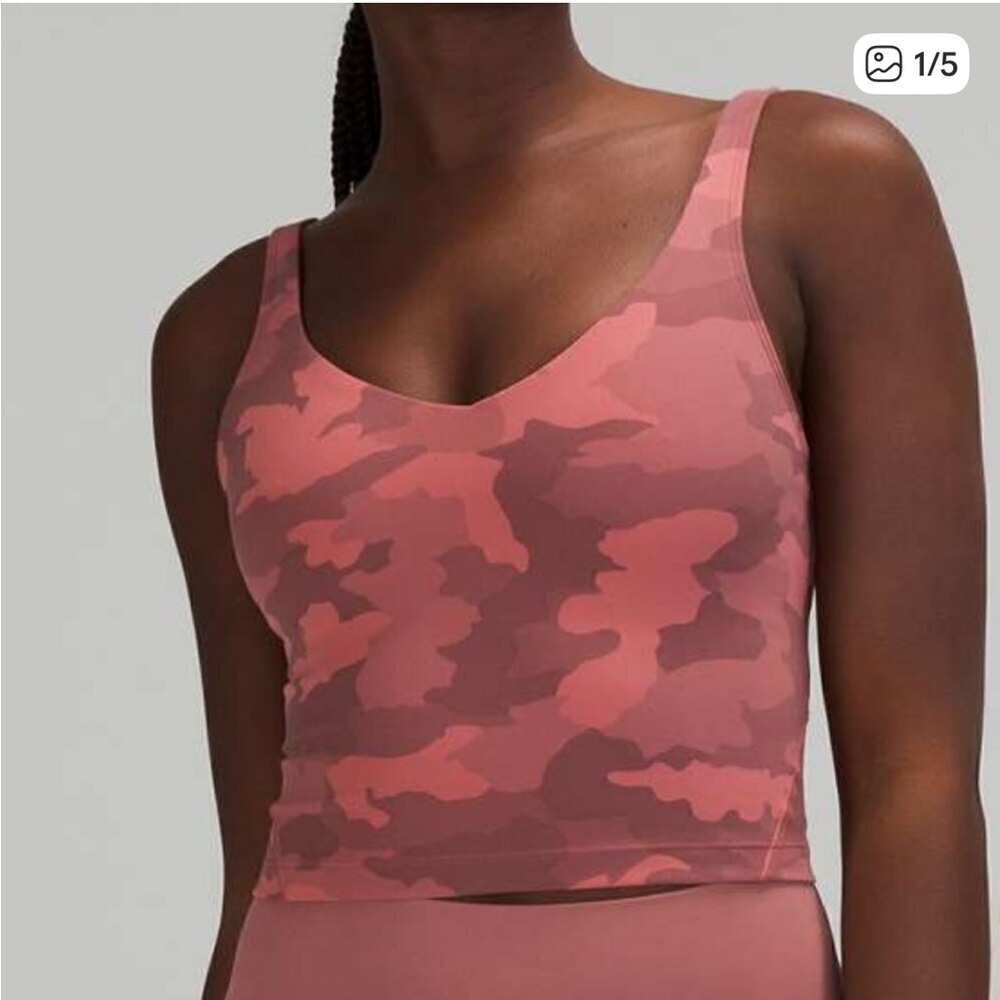 Lululemon Align Tank Top Heritage 365 Camo Brier Rose Multi Size 12